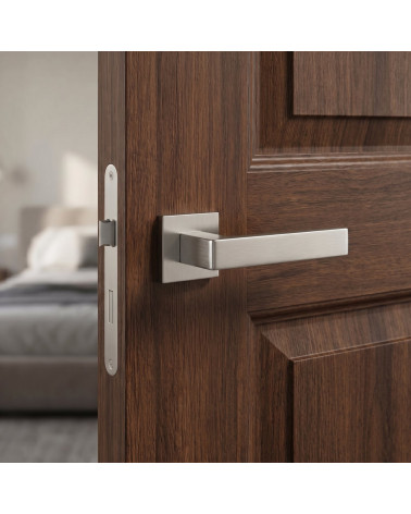 HIRA satin nickel door handles