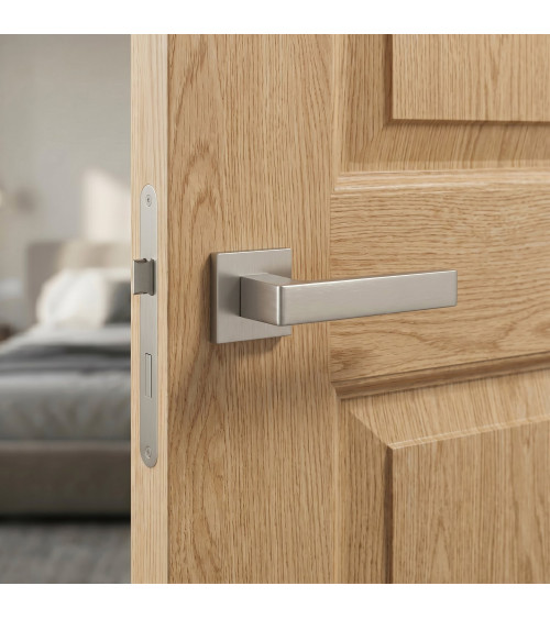 HIRA satin nickel door handle designer handle