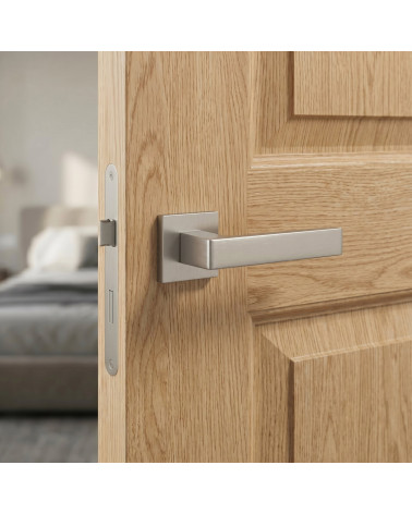 HIRA satin nickel door handles