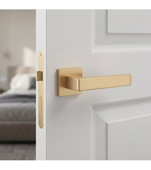 HIRA door handle matt gold design handle