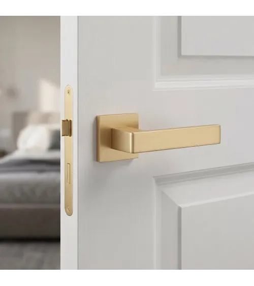 HIRA door handle matt gold design handle