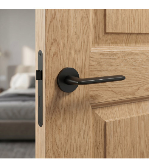 Black AVA door handle - designer handle