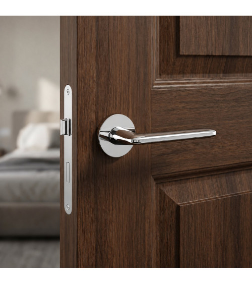 Polished chrome AVA designer door handle