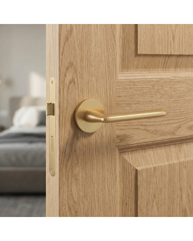 Matt gold door handle AVA