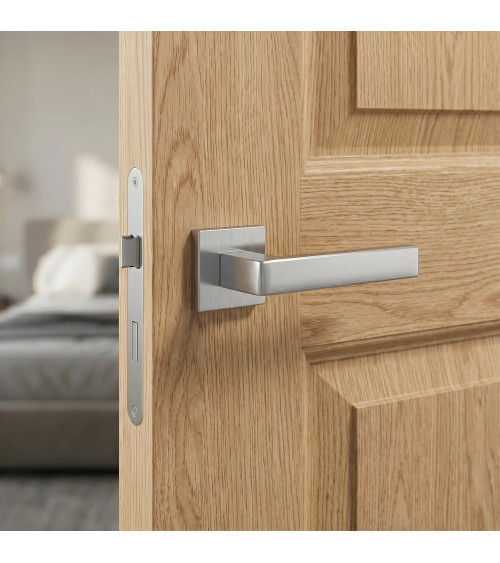 SULLA design door handle satin chrome