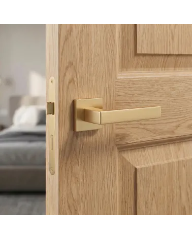 Matt gold door handles SULLA