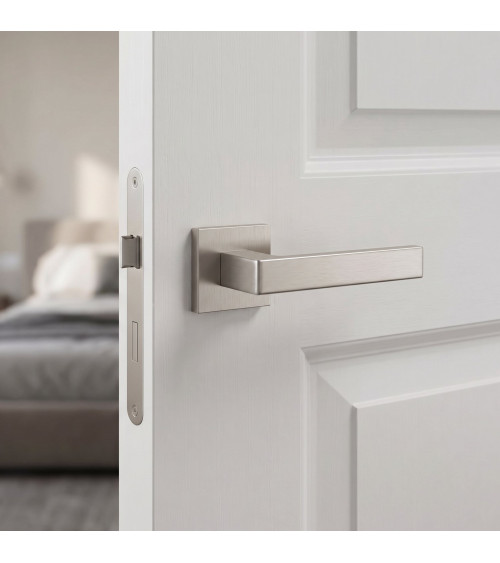 SULLA satin nickel door handle design handle