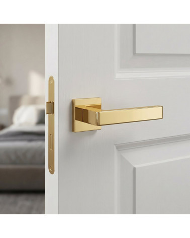 Polished gold door handle SULLA