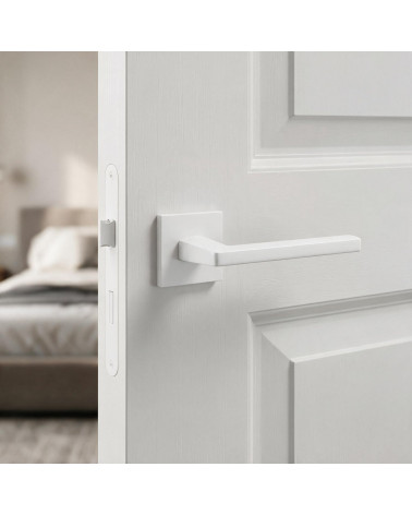 White square PYROLA door handles