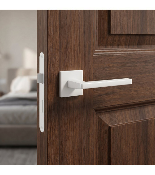 White PYROLA door handle designer hardware
