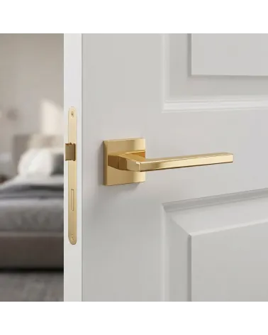 PYROLA square plate door handles