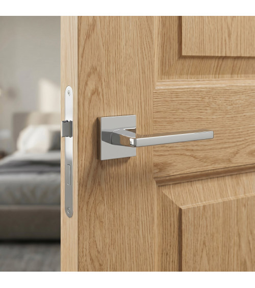 Polished chrome PYROLA door handle designer hardware