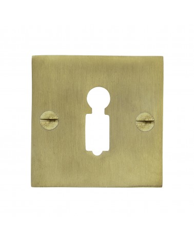 CDL cylinder key door rose in brass - designer handle