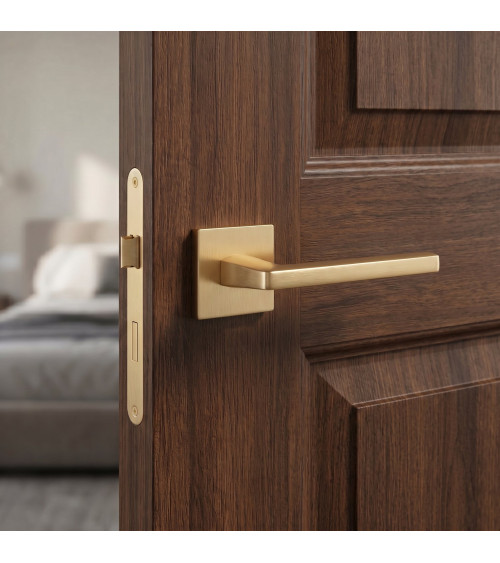 PYROLA matt gold door handle design hardware