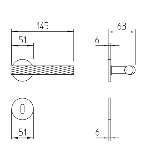 Mandelli Fusilla door handle designer handle colour 4