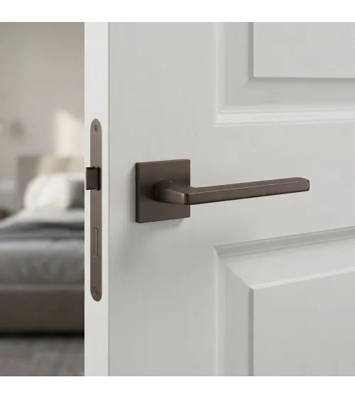 PYROLA brown door handle designer hardware