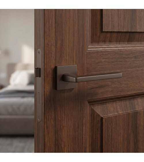 PYROLA brown door handle designer hardware