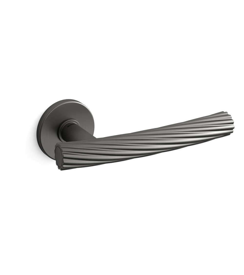 Graphite Mandelli Fusilla door handle designer handle