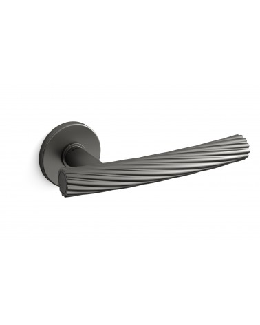 Graphite Mandelli Fusilla door handle designer handle