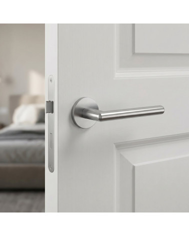 Satin chrome door handle KALMIA