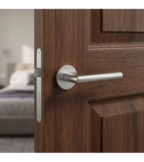 Satin chrome KALMIA door handle design handle
