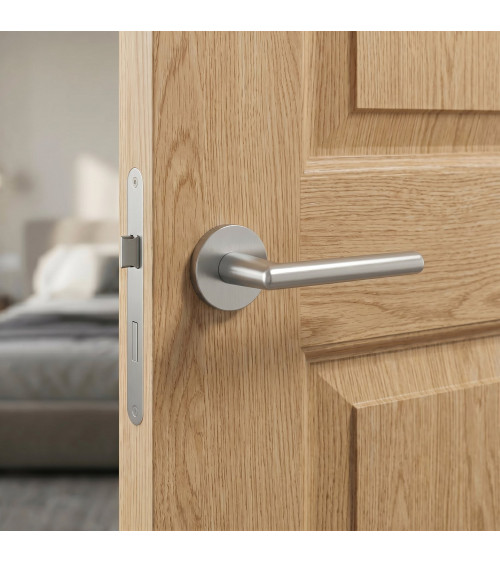 Satin chrome KALMIA door handle design handle