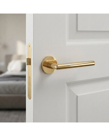 Polished gold door handle KALMIA