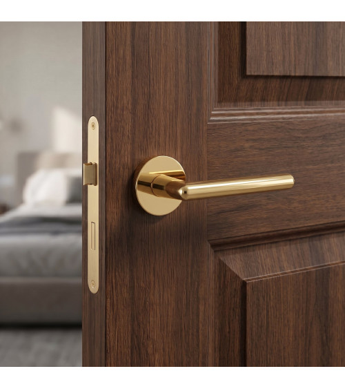Polished gold KALMIA door handle design handle