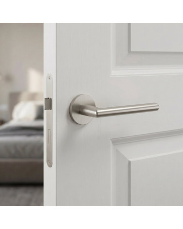 Satin nickel door handles KALMIA
