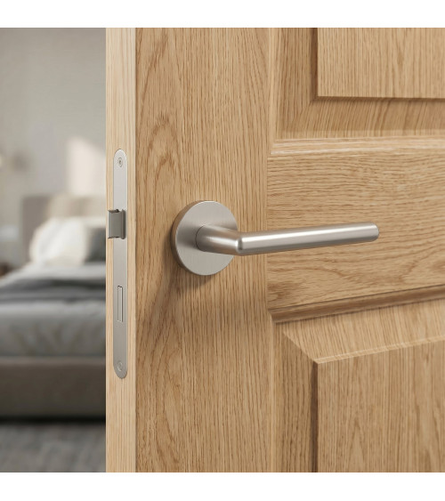 KALMIA satin nickel door handle design handle