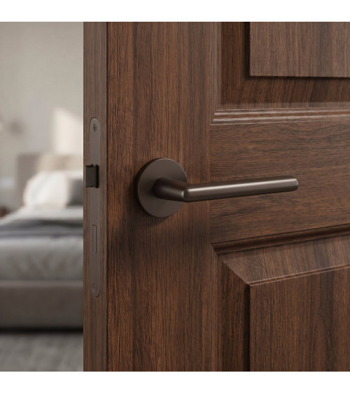 Brown door handle KALMIA designer handle