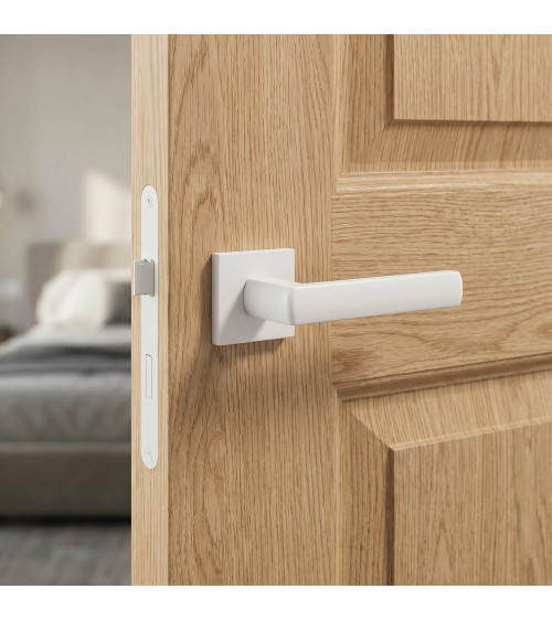 White HOSTA door handle designer hardware