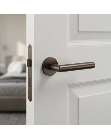 Brown round door handle ARABIS