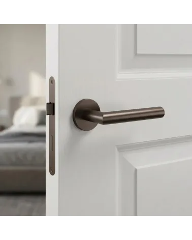 Brown round door handle ARABIS