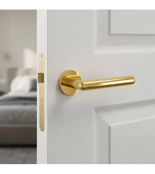 Polished gold NOX door handle design hardware