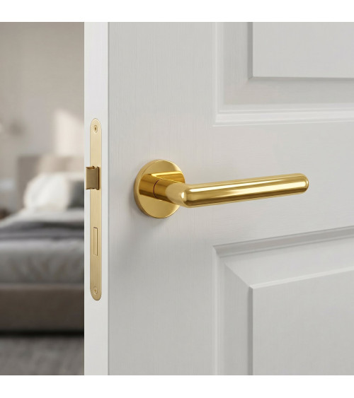 Polished gold NOX door handle design hardware