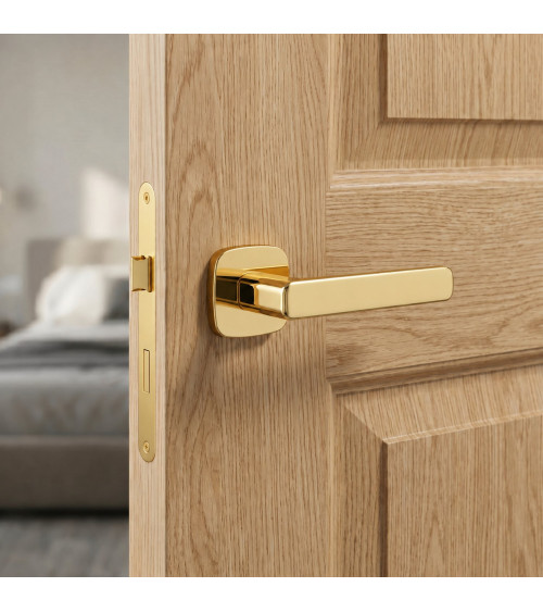 IXIA polished gold door handle designer handle
