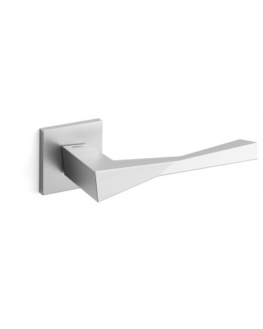 Mandelli Twee design handle satin chrome door handle