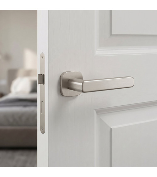 IXIA satin nickel door handle designer handle