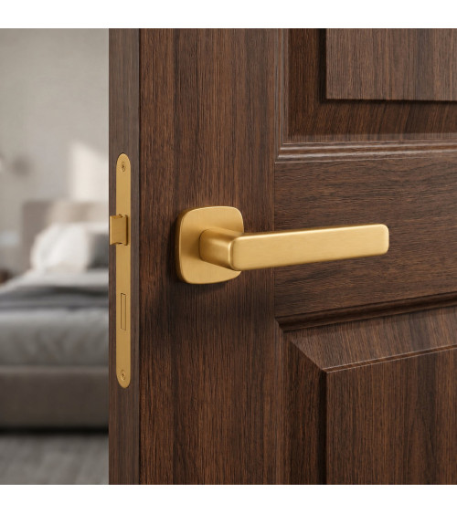 IXIA matt gold door handle design handle