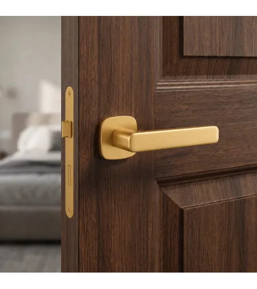 IXIA matt gold door handle design handle