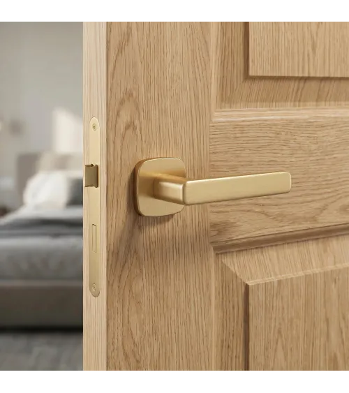 IXIA matt gold door handle design handle