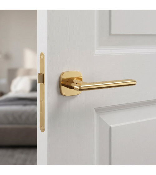 MARANTA polished brass door handle design handle