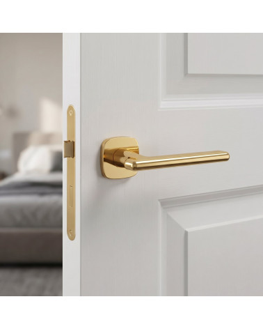 Polished Gold PVD Door Handle - MARANTA Model