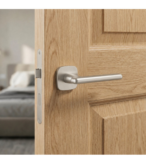 MARANTA satin nickel door handle design handle