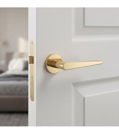 Polished gold ARNICA design door handle