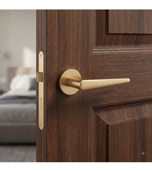 ARNICA matt gold door handle design handle