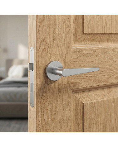 Round Rose Door Handle with a Carefully Crafted Finish - ARNICA