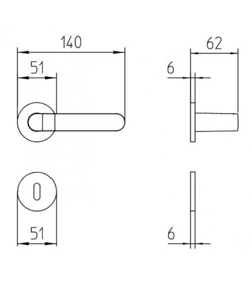 Mandelli Callas door handle designer handle colour 5