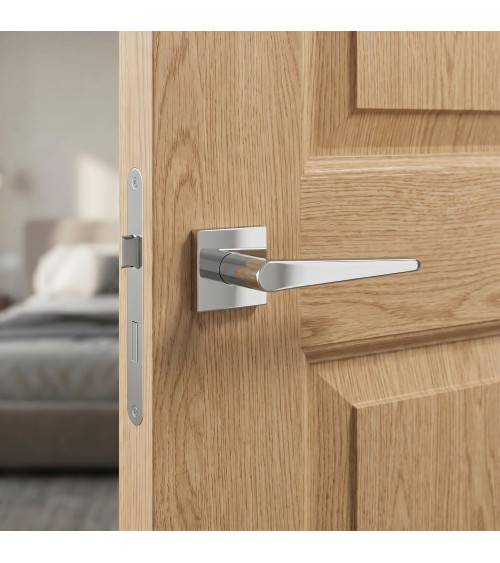 Polished chrome ARNICA door handle designer handle